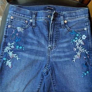 J.Crew Straight Embroidered Jeans, Size 26